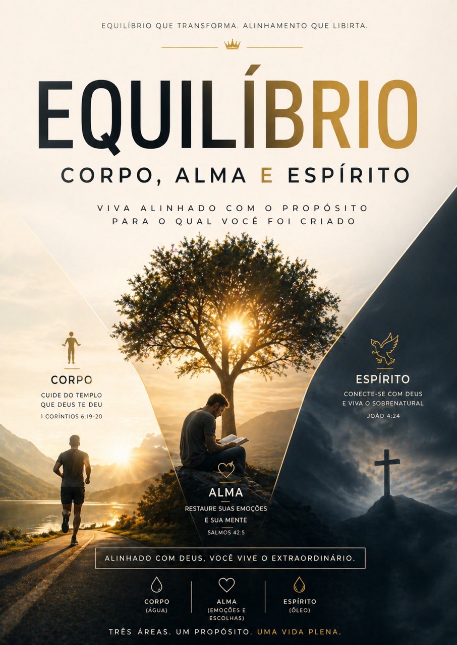 Equilíbrio CORPO, ALMA E ESPÍRITO